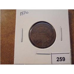 1870 US TWO CENT PIECE