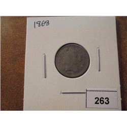 1868 THREE CENT PIECE (NICKEL)