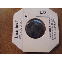 308-324 LICINIUS I ANCIENT COIN VERY FINE