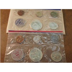 1962 SILVER US MINT SET (UNC) P/D (WITH ENVELOPE)