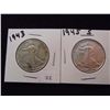 Image 1 : 1943 & 1945-S WALKING LIBERTY HALF DOLLARS