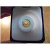 Image 2 : 14KT. GOLD MINIATURE KRUGERRAND WITH CERTIFICATE