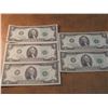 Image 1 : 5-1976 $2 FRN'S CRISP UNC CONSECUTIVE SERIAL #'S G63766201A-G63766205A