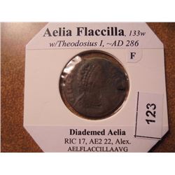 286 A.D. AELIA FLACCILLA ANCIENT COIN