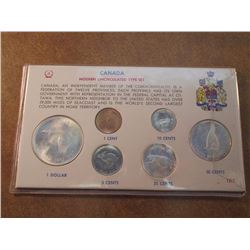 1967 CANADA FLYING GOOSE SILVER UNC SET