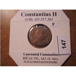 337-361 A.D. CONSTANTIUS II ANCIENT COIN