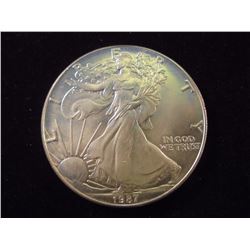 1987 AMERICAN SILVER EAGLE UNC