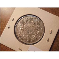 1952 CANADA SILVER 50 CENTS