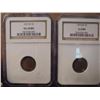 Image 1 : 1911-D VG-10BN & 1913-D G6BN LINCOLN CENTS BOTH IN NGC SLABS