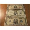 Image 1 : $5 CURRENCY LOT SEE DESCRIPTION 1934-D SILVER CERTIFICATE BLUE SEAL, 1953 SILVER CERTIFICATE BLUE SE