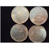 Image 1 : 1885,87,96 & 1898 MORGAN SILVER DOLLARS ALL UNC'S