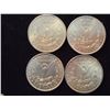 Image 2 : 1885,87,96 & 1898 MORGAN SILVER DOLLARS ALL UNC'S