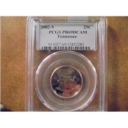 2002-S TENNESSEE QUARTER PCGS PR69 DCAM