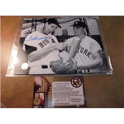 8X10 TED WILLIAMS AUTOGRAPHED PICTURE WITH GFA CERTIFICATE OF AUTHENTICITY