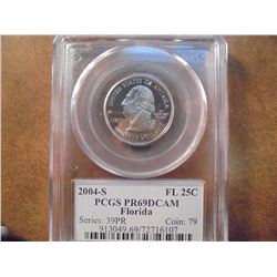 2004-S FLORIDA QUARTER PCGS PR69 DCAM