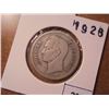 Image 1 : 1928 VENEZUELA SILVER 2 BOLIVARS