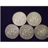 Image 2 : 5 ASSORTED 40% SILVER JOHN F. KENNEDY HALVES