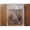 Image 1 : 1992-S OLYMPIC BASEBALL SILVER DOLLAR ACG SLAB