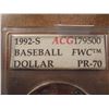 Image 2 : 1992-S OLYMPIC BASEBALL SILVER DOLLAR ACG SLAB