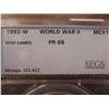 Image 2 : 1993-W WORLD WAR 2 SILVER DOLLAR SEGS SLAB