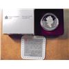 Image 1 : 1990 CANADA KELSEY SILVER DOLLAR PROOF .3750 OZ. ASW, ORIGINAL ROYAL CANADIAN MINT PACKAGING.