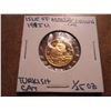 Image 1 : GOLD 1995 ISLE OF MAN 1/25TH CROWN TURKISH CAT 1/25TH OZ. OF GOLD