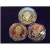 Image 2 : 3-2009 BARACK OBAMA INAUGURATION TOKENS (PF) ALL THREE ARE GOLD IN COLOR