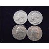 Image 1 : 4 ASSORTED WASHINGTON SILVER QUARTERS