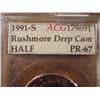 Image 2 : 1991-S MT. RUSHMORE HALF DOLLAR ACG SLAB