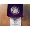 Image 1 : 1990 BELIZE SILVER PIEDFORT $1 COIN TO COMMEMORATE THE INTRODUCTION OF A NEW BELIZE $1 COIN TO REPLA