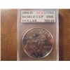 Image 1 : 1994-D WORLD CUP SILVER DOLLAR ACG SLAB