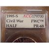 Image 2 : 1995-S CIVIL WAR HALF DOLLAR ACG SLAB