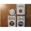 Image 1 : NICE 4 COIN LOT SEE DESCRIPTION 2015 AMERICAN SILVER EAGLE UNC, 2000-S NEW HAMPSHIRE QUARTER NGC PF6