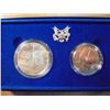 Image 1 : 1986 STATUE OF LIBERTY 2 COIN UNC SET ORIGINAL US MINT PACKAGING