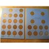 Image 1 : 1937 -1960 GREAT BRITAIN HALFPENNIES SET 28 COINS IN WHITMAN ALBUM