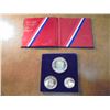 Image 1 : 1976-S US BICENTENNIAL SILVER PROOF SET ONE PART OF PACKAGING IS TORN