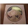 Image 2 : 1 TROY OZ .999 FINE SILVER ROUND BUFFALO / INDIAN