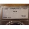 Image 2 : 1989-D CONGRESSIONAL SILVER DOLLAR SEGS SLAB