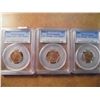 Image 1 : 1916,39-D & 44 LINCOLN CENTS ALL PCGS UNC DETAILS