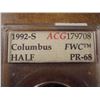 Image 2 : 1992-S COLUMBUS HALF DOLLAR ACG SLAB