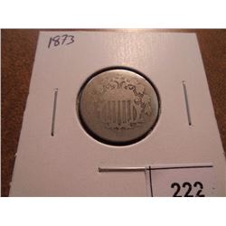 1873 SHIELD NICKEL