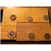 Image 1 : 6 ASSORTED TRANSPORTATION TOKENS SEE DESCRIPTION CLEVELAND INTERURBAN RAILROAD, YORK BUS COMPANY, CA