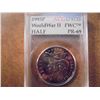 Image 1 : 1993-P WWII HALF DOLLAR ACG SLAB