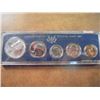 Image 1 : 1966 US SPECIAL MINT SET WITH NO BOX 40% SILVER JOHN F. KENNEDY HALF DOLLAR