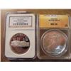 Image 1 : 2006-S OLD MINT SILVER $ NGC PF69 ULTRA CAMEO AND 1994 AMERICAN SILVER EAGLE ANACS MS65
