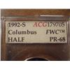 Image 2 : 1992-S COLUMBUS HALF DOLLAR ACG SLAB