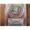 Image 1 : 2000-S SILVER VIRGINIA QUARTER PCGS PR69 DCAM