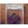 Image 1 : 1994-D WORLD CUP HALF DOLLAR ACG SLAB