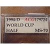 Image 2 : 1994-D WORLD CUP HALF DOLLAR ACG SLAB