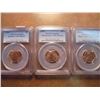 Image 1 : 1944,58 & 59-D LINCOLN CENTS ALL PCGS UNC DETAILS